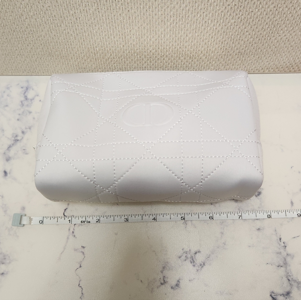 Dior Cosmetic Makeup Pouch Bag with White Zipper New No Tag - Picture 8 of 9